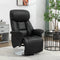 HOMCOM Relaxfauteuil - Ligfunctie 360° Draaibaar - Zwart - 78 x 80 cm