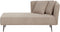 RIOM - Chaise longue - Beige - Rechtszijdig - Stof