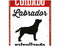 Decoratieve Plaat Labrador – Metaal – Uniek Honden Design