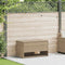 vidaXL - Opbergbox - voor - buiten - 100x55x55,5 - cm - poly - rattan - beige