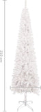 vidaXL - Kerstboom - smal - 210 - cm - wit