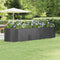 vidaXL - Plantenbak - 322x100x68 - cm - gepoedercoat - staal - antracietkleurig