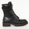 Guess Obetter - Dames Laarzen - Veterboots - Leer - Zwart/Bruin - Maat 38