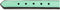 Hondenhalsband Gloria Gestoffeerd Groen (55 cm) (55 x 2,5 cm)