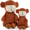 Trixie Knuffel - Mr. Monkey - Dieren Pluche - Aap - Eerste knuffel voor Baby - 100% biologisch katoen - Klein