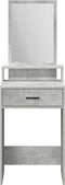 vidaXL - Kaptafel - met - lades, - Beton - Grijs, - 50x41x140 - cm