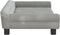 vidaXL - Hondenmand - 100x50x21 - cm - fluweel - lichtgrijs