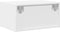 vidaXL - Nachtkastjes - met - LED's - 2 - st - wandgemonteerd - wit