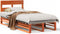vidaXL - Bedframe - zonder - matras - massief - grenenhout - wasbruin - 100x200 - cm