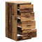vidaXL - Garagekast - 40x51x85 - cm - massief - grenenhout - oud - hout