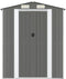 vidaXL - Tuinschuur - 192x357x223 - cm - gegalvaniseerd - staal - lichtgrijs