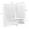 SoBuy BZR94-W - Badkamer Spiegelkast - Max. 15KG - 48 x 48 x 17 cm - Wit