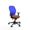 Piqueras y Crespo 1D036N0 - Bureaustoel - Verstelbare hoogte met armleuning - Blauw Bruin