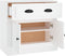 vidaXL - Dressoir - 70x35,5x67,5 - cm - bewerkt - hout - wit