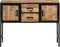 vidaXL - Hoge - kast - 100x35x75 - cm - massief - ruw - mangohout