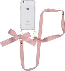 iMoshion Hoesje Geschikt voor iPhone 6s / 6 Hoesje Met Koord - iMoshion Backcover met koord - Satijn - Transparant