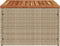 Tuintafel 55x55x37 cm poly rattan en acaciahout beige
