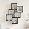 vidaXL - Wandkast - Zwart - Eiken - 78x15x92 - cm - Gemaakt - van - Hout