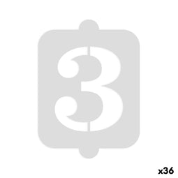 Taartsjabloon Algon Cijfer 3 (36 Stuks)