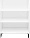 vidaXL - Dressoir - 69,5x32,5x90 - cm - bewerkt - hout - wit