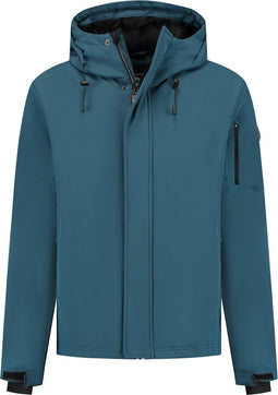 Travelin' Esben - Gewatteerd softshell jas - Water- en winddicht - Donkerblauw (XXL)