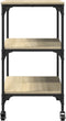 vidaXL - Keukentrolley - 60x41x76 - cm - bewerkt - hout - sonoma - eikenkleurig