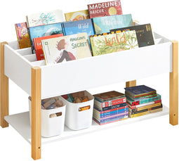 SoBuy KMB35-W - Kinderboekenkast - 2 verdiepingen - Wit