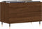 vidaXL - Platenkast - 74,5x38x48 - cm - bewerkt - hout - bruin - eikenkleur