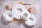 Palmer Bord White Delight 24 cm Wit Porselein 2 stuks