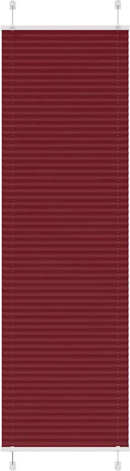 vidaXL - Plissé - rolgordijn - 60x200 - cm - stofbreedte - 59,4 - cm - bordeauxrood