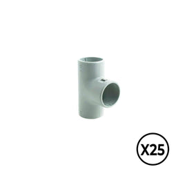 Slang Tupersa - T-vorm Ø 20 mm - PVC Grijs (25 Stuks)