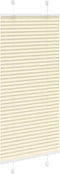 vidaXL - Plissé - rolgordijn - 55x150 - cm - stofbreedte - 54,4 - cm - polyester - crème