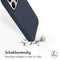 Accezz iPhone 14 Pro - Liquid Silicone Backcover met MagSafe - Schokabsorberend - Donkerblauw