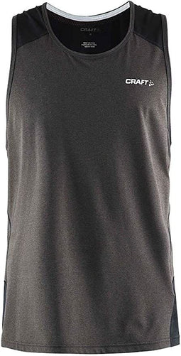 Craft Precise Racerback - Heren - Maat XL - Zwart gemêleerd