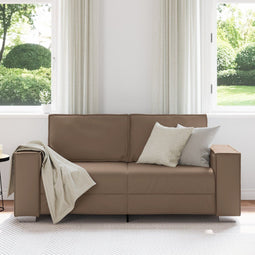 vidaXL - Ligzetel - Sofa - Cappuccino - 140 - cm - Kunstleer