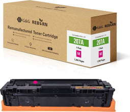 G&G REBORN 207A gereviseerde Tonercartridge Geschikt voor HP 207A W2213A 207X W2213X magenta