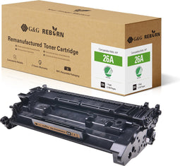 G&G REBORN 26A gereviseerde Tonercartridge Geschikt voor HP 26A CF226A zwart