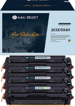 G&G Select XL Premium Toner Geschikt voor HP 203A 203X Canon 054 054H Multipack 4 Kleuren