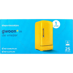 G'woon - Diepvrieszak gwoon 25 x 1 liter | 24 stuks