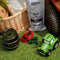 G. Wurm Spaarpot voor kind/volwassenen - thema Tractor - keramiek - groen - 17 x 14 x 11 cm