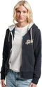 Superdry Dames Vest - Regular Fit - Vaste Capuchon - Navy