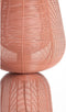 Light & Living Aboso - Tafellamp - Ø24cm - Metalen geweven design - Rood