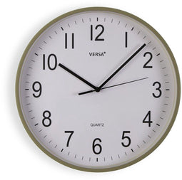 Versa Muurklok - Wandklok - 40 x 40 x 5,5 cm - Groen