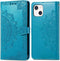 iMoshion Hoesje Geschikt voor iPhone 13 Hoesje Met Pasjeshouder - iMoshion Mandala Bookcase - Turquoise