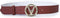 Valentino Bags Round - Kledingriem - Imitatieleer - Rood - 110 cm