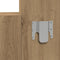 vidaXL - Wandhanger - Kaptafel - Artisan - Eiken - 83x40x70 - cm