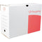 5 Star archiefdoos formaat 25 x 33 x 15 cm (h x l x b) wit/rood