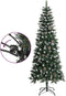 vidaXL Kunstkerstboom - 210 cm - PVC - groen