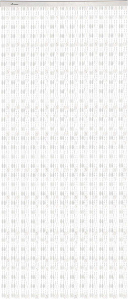 Livn Deurgordijn Beats - Vliegengordijn met aluminium rail - 100x230cm - Wit