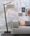 GOOD&MOJO Vloerlamp Andes - Zwart/Blauw - 72x47x176cm - Scandinavisch,Bohemian - Staande lampen voor Woonkamer - Slaapkamer